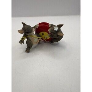 Fitz And Floyd Charming Tails Mouse Yo- Yo Even the Ups and Downs Are Fun Figure